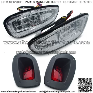 For EZGO Ez-Go RXV LED Headlight Kit w/Tail Light Switch 2008-2015 G&E Golf Cart