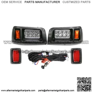 Club Car DS Golf Cart LED Light Kit, LED Headlights & LED Taillights 1993-Newer