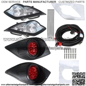 Golf Cart LED Light Kit Headlight + Tail Light Set FOR YAMAHA Drive 2007-2016