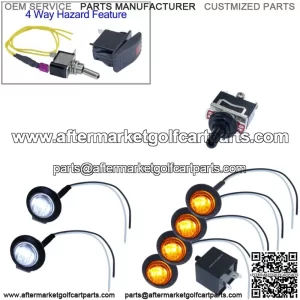 DIY Universal ATV UTV 4x4 Off Road Buggy Street Legal LED Lights Turn Signal Kit
