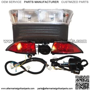 Club Car Precedent Golf Cart Deluxe Head Light & Tail Light Kit Electric 2008-UP
