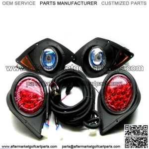 Yamaha G29 Drive Golf Cart 2007-UP Headlight Kit with LED Tail Lights
