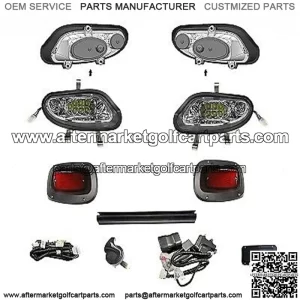 Hi-Low Beam Deluxe light kit Fits EZGO TXT 2014+ LED 12- 48V With Brake Pad