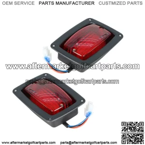 2 Golf Cart LED Tail Light 3 Wire Rear Taillights Pair For Club Car DS 1017035
