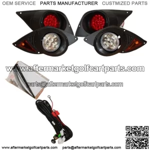 Yamaha Drive Golf Cart FULL LED Headlight and Tail Light Kit 2007-2016