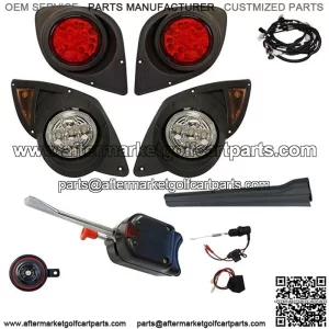 Yamaha G29 DRIVE Golf Cart LED Headlight & Tail light Kit Deluxe Street Package