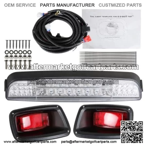 LED Light Bar Kit with LED Taillights For EZGO TXT Golf Cart 1996-2013