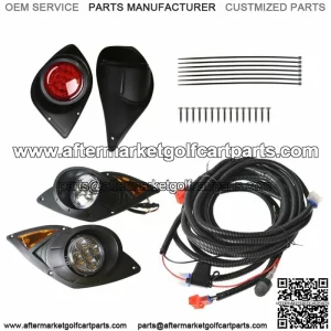 12V LED Headlights & Tail Lights Kit Set for Golf Cart Yamaha Drive G29 2007+