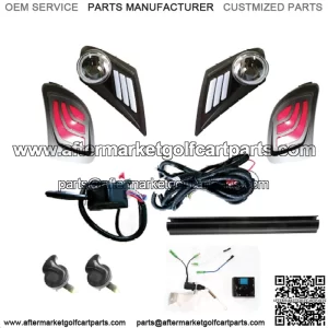 2017+ Yamaha Drive2 Full LED Deluxe / Street Legal Light Kit Golf Cart Carts Car