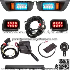 EZGO TXT Premium Color RGB Light & Horn Kit Fits: Gas & Electric Models NEW
