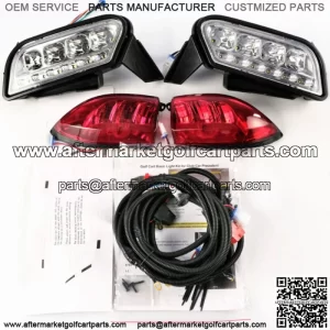 NEW For Club Car Tempo Golf Cart Deluxe LED Headlight & Tail Light Kit