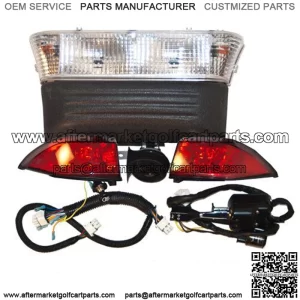 Club Car Precedent Golf Cart Deluxe Headlight Tail & Light Kit  GAS 2004 - Up