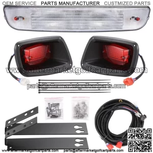 For EZGO TXT Golf Cart LED Headlight Tail light Kit Deluxe Street Package 96-13