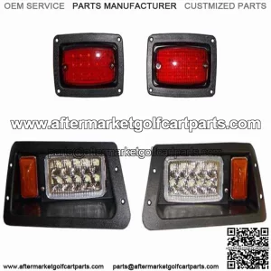Yamaha G14, G16, G19, G22 Golf Carts Deluxe LED Light Kit Headlight/Taillight