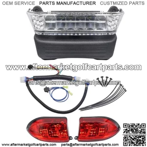 FIT Club Car Precedent MODEL Golf Cart LED Headlight & Tail Light Kit 2004-2008