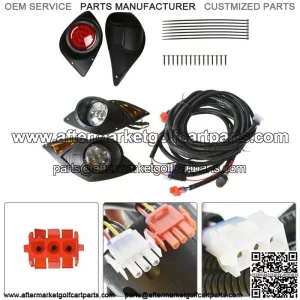 New 12 V LED Headlight&Tail Lights Kit Set for Golf Cart Yamaha Drive G29 2007+