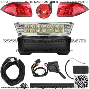 Club Car Precedent Premium LED Light & Horn Kit NEW Fits: Gas & Electric 2004 +