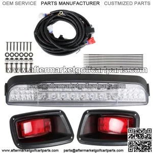 For EZGO TXT (96-13) Golf Cart LED Light Bar Kit with LED Taillights