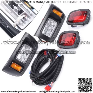 For Club Car DS LED Light Kit Headlights & LED Tail Lights 93-Up G&E Golf Cart