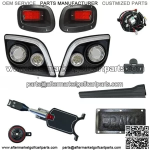 Standard LED Light Kit w/ RGBW LED Running Light, E-Z-Go Express Golf Cart