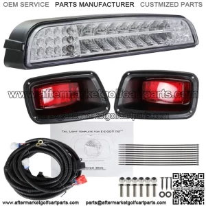For EZGO TXT (96-13) Golf Cart LED Light Bar Kit with LED Taillights New