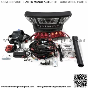 Deluxe Golf Cart LED Headlight Tail Light turn signal kit for Club Car Precedent