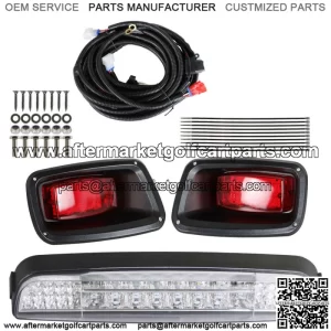 Golf Cart LED Light Bar Kit with LED Taillights For EZGO TXT 1996-2013