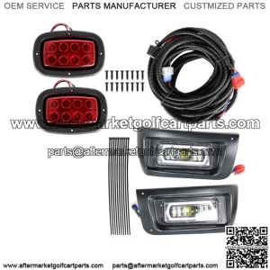 Golf Cart FULL LED Headlight & Tail Light Kit  For Club Car DS 1993-UP