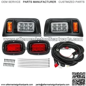 For Club Car DS MODELS Cart LED Headlight & Tail Light Kit  W/wiring harness