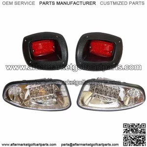 LED Light Kit for EZGO RXV Golf Carts include LED Headlight/Taillights