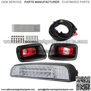 For EZGO TXT (96-13) Golf Cart LED Light Bar Kit with LED Taillights USA