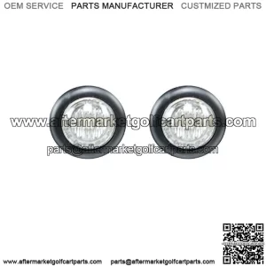 2 PC RED ROUND SIDE MARKER TURN SIGNAL LED LIGHT INDICATOR KIT GOLF CARTS G01