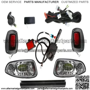LED Hi-Low Beam Deluxe Light Kit Fits EZ-GO RXV years 2008-2015, (12V Kit)