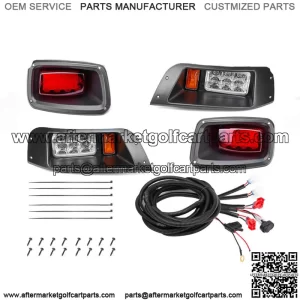 Fit For EZGO TXT Golf Cart Light Kit Basic LED Headlight Taillight 1996-2013