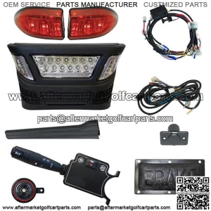 LED Light Bar Kit, Club Car Precedent, Elec 08.5+, 12-48V, Deluxe Pedal