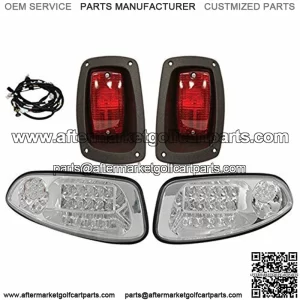 Light Kit w/ Plug & Play Harness, LED Factory, Fits E-Z-Go RXV 2016-21