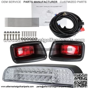 Golf Cart LED Light Bar Kit + LED Taillights For EZGO TXT 1996-2013)