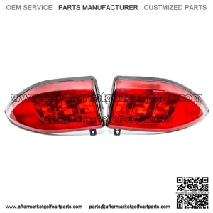 LED Tail Light Kit, (2) LED 3 Wire Taillights for Club Car Precedent Golf Carts