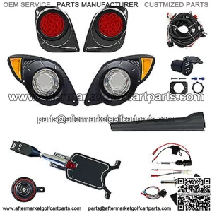 Yamaha Golf Cart DRIVE2 Turn & Horn Deluxe Adjustable LED Light Kit 2017 UP