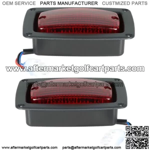 NEW for Club Car DS 2 Golf Cart LED Tail Lights 3 Wire Rear Taillights Pair