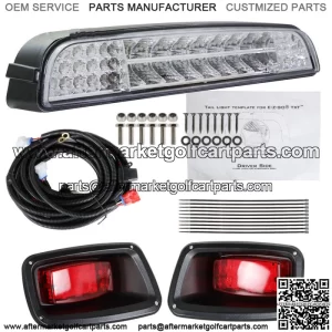 Fits For EZGO TXT 96-13 Golf Cart LED Light Bar Kit + LED Taillights 2 product