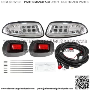 For Golf Cart LED Headlight and Taillight Kit Fit For EZGO RXV Year 2008-15 US