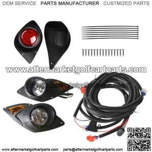 12V LED Headlights&Tail Lights Kit For G&E Golf Cart Yamaha Drive G29 2007-UP