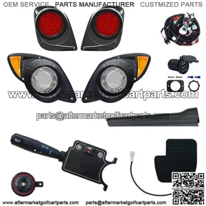 Light Kit, Fits Yamaha Drive2, 20+, 12-48v, Deluxe, OE Pedal Mount, RHOX