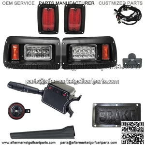 Deluxe LED Adjustable Light Kit for Club Car DS 1993-Up Golf Cart