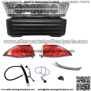Club Car Precedent Golf Cart LED Headlight & Tail Light Kit (2004-2008.5)