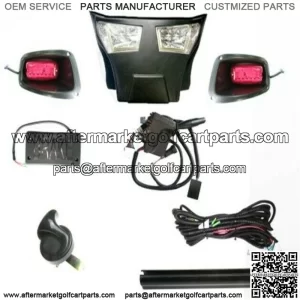 EZGO TXT Golf Cart LED Headlight Tail light Kit Deluxe Street Package 1996-2013