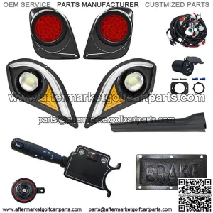 Deluxe LED Light Kit w/ RGBW LED Running Light, Yamaha Drive2 2017-Up Golf Cart
