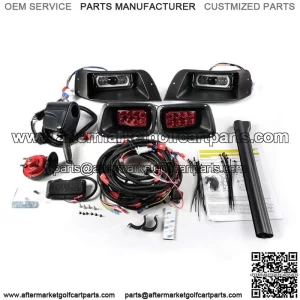 Deluxe LED Light Kit For EZGO TXT Golf Cart 1996-2013 Gas & Electric Models NEW