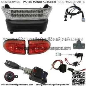 Deluxe LED Light Kit for Club Car Precedent Electric Golf Carts 2008.5+